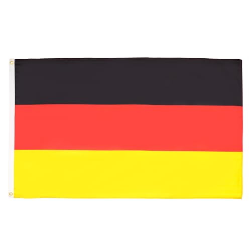 AZ FLAG - Flagge Deutschland - 90x60 cm - Deutsche Fahne 60 x 90 Cm Feiner Polyester - Flaggen