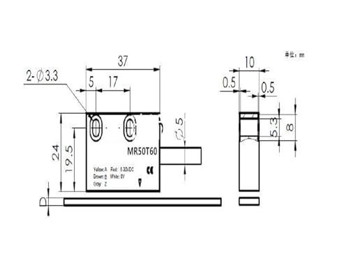 MR50T60 Magnet scale Readhead MR500C/501C/502C-T60MR51 miniatura 2