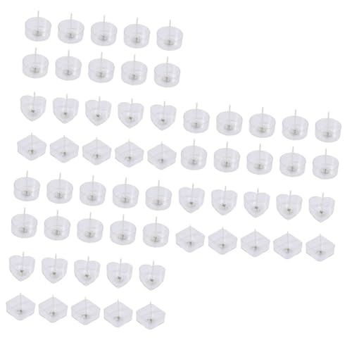 EXCEART 60 Pz Tazza Lumino Maxi Portacandele in Plastica Barattoli Vuoti Tealight Votivo in Plastica Tazza Da Tè Trasparente Chiare Tazze Tealight Vuote Porta Candele Riutilizzabile