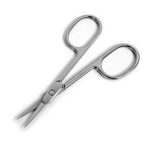 Stainless Steel Straight Beauty Scissors For Facial Hair, Manicure, Nail, Moustache, Eyebrow, Eyelash, Nose, Ear, Cuticle And Dry Skin Grooming Kit, Men And Women #TOP4