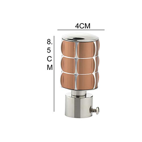 Image of GLOXY ENTERPRISE Stainless Steel Curtain Bracket Finials /Holders for Window /Door with Support Copper Pack of 12