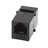 AllSmartLife 5-Pack CAT3 Female to Female RJ11/RJ12 Keystone Phone Jack Inline Coupler - Black