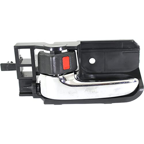 For Toyota Corolla Interior Door Handle Front, Driver Side Chrome lever (2003-2008) | With door lock button| Trim:All Submodels