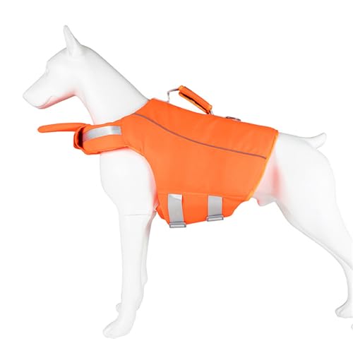 Shurhome Dog Float Coat for Swimming Bathing Reflective Strips Small Dog Life Vest Life Coat for Beach Pool Dog Life Vest