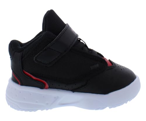 Jordan Max Aura 4 Infant/Toddler Shoes Size 9, Color: Deep Core Black/Temp Red-Black2