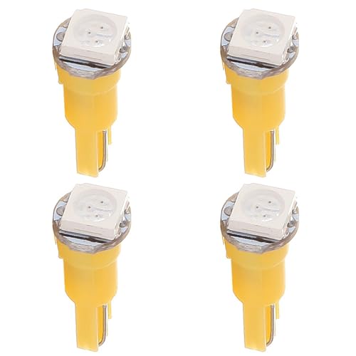 OCPTY Instrument Panel Lights 73, 74, 79, 85, 86, 206 T5-1-5050-SMD-Yellow (4pcs)