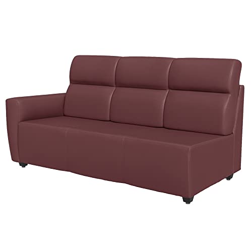 Image of Wakefit Sofa Set | 3 Year Warranty | Sofa 3 Seater, 3 Seater Sofa for Living Room, Wooden Sofa Set, 3 Seater + Right Aligned, Sofa for Living Room - Belize(Romance : Sangria)