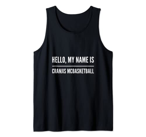 Buenos días, me llamo Cranjis McBasketball Camiseta sin Mangas
