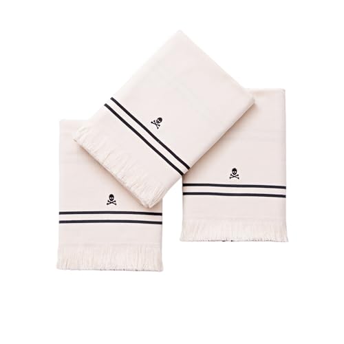 Scalpers - Set 3 paños de Cocina 50x70cm 100% algodón 320GSM Logo Bordado
