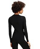 falke shirt damen Warm und Trocken: Shirt langarm aus angenehm weichem Material ohne Muster schützt auch bei kälterem Wetter vor dem Auskühlen; atmungsaktiv, eng jedoch nicht einschnürend, feuchtigkeitsregulierend, mit schnellster Rücktrocknung; Warmes Sportshirt liegt eng am Oberkörper an und hat lange Arme; Diese Sportwäsche von FALKE ist geruchshemmend, hochwertig, körpernah sowie ohne störende Nähte