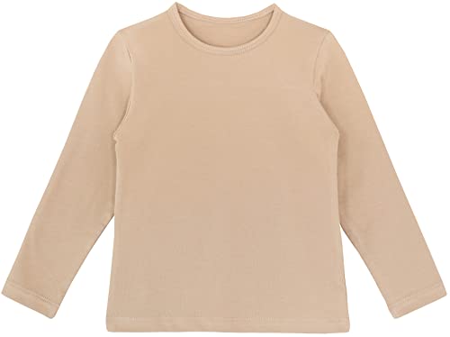 Image of Lilax Girls' Basic Long Sleeve Round Neck Cotton T-Shirt