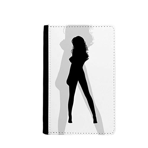 Portefeuille de voyage passeport étui multicolore silhouette femme pour protège-passeport