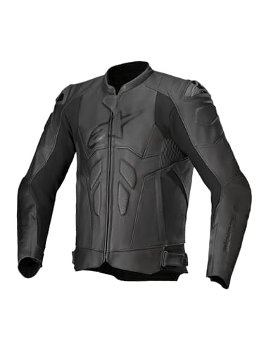 Alpinestars Dusk Blouson de moto en cuir, schwarz, 52