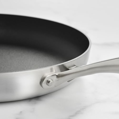 Scanpan CX+ 12.5" Fry Pan with Glass Lid - Stratanium Plus Nonstick - 5-ply Stainless Steel