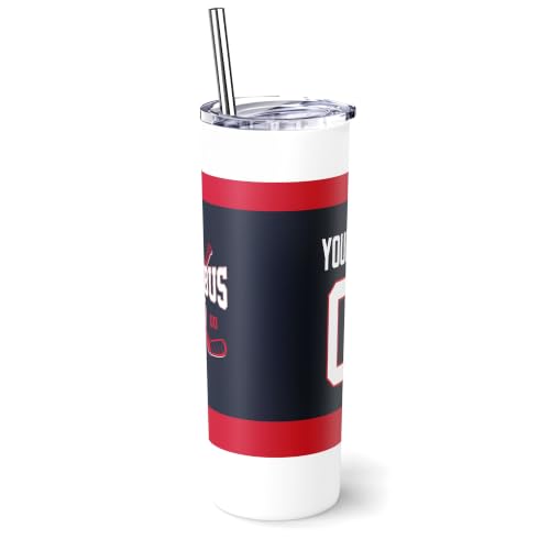Image of ANTKING Columbus Tumbler 20oz Travel Mug Custom Name Number Gifts | Stainless Steel Insulated Coffee Cup for Men Women