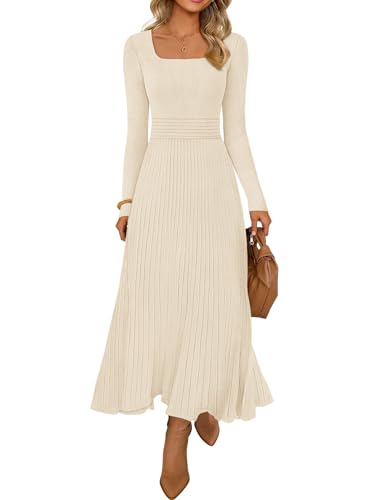 MEROKEETY Women's Sweater Dress 2025 Fall Winter...