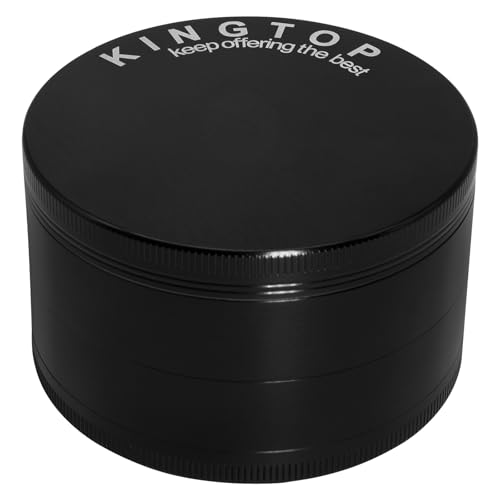 KINGTOP Grinder, Large 3' Spice Grinder (Midnight Black)