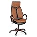 Produktbild hjh OFFICE 621790 Chefsessel Ergo 100 Kunstleder Braun/Schwarz Drehstuhl bequem gepolstert