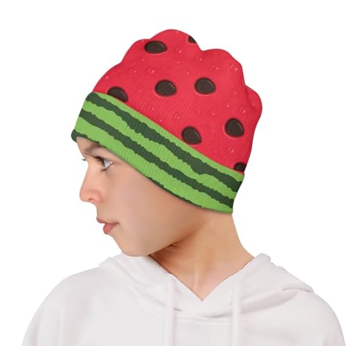 Funny Kids Fruit Animal Print Beanies Soft Comfy Winter Knit Cute Beanie Hat for Boys & Girls4