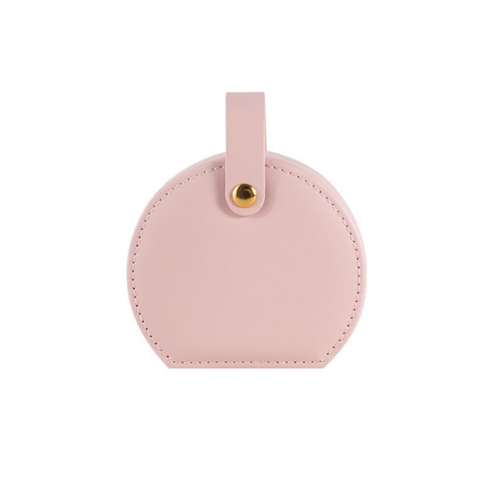 YCTTKDD Caja de joyería de Cuero portátil, Estuche de Almacenamiento para Anillos y Collares de Viaje