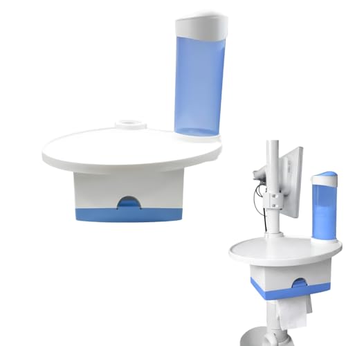 Image of Dental 3 in 1 Utility tray with Dispenser Water Cup Holder, Tissue Box & Utility Tray for Dental Implant of dental chair parts (Pack of 1 / Blue)
