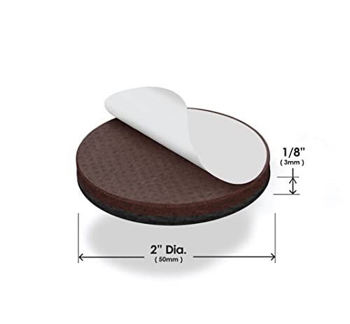 Image of Slipstick GorillaPads Non Slip Furniture Pads /Gripper Floor Protectors (Set of 8) 2 Inch Round Self Adhesive Rubber Stoppers for Furniture Legs, CB151