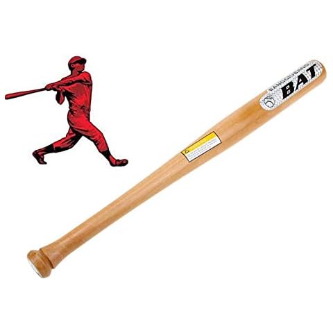 CLICLED Bate de béisbol Softball madera 72 cm Cover