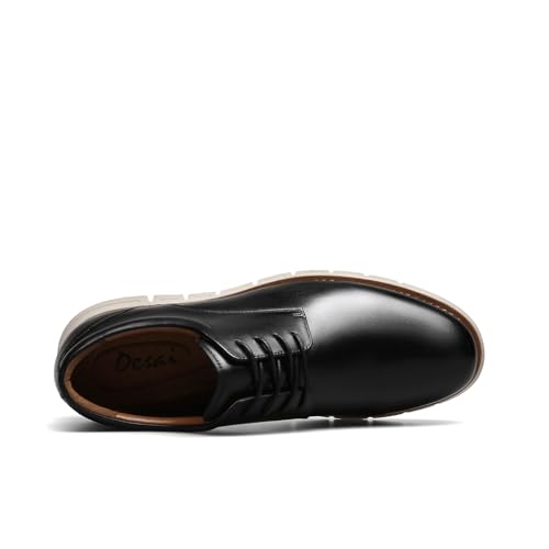 DESAI Mens Casual Leather Shoes in Genuine Leather for All Day Comfort and Style3