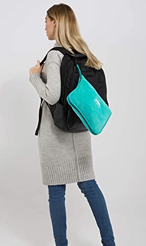 Bluehills Premium Soft Travel Blanket Pillow Airplane Blanket Packed In Soft Bag Pillowcase With Hand Luggage Belt And Backpack Clip, Compact Pack Large Blanket For Any Travel (Teal Green T006) #TOP5