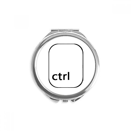 Miroir clavier symbole ctrl pour retouches maquillage rapides au bureau et en voyage