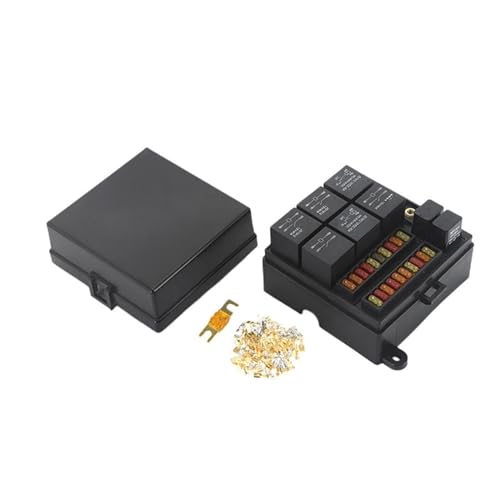 Boîte de prise de relais automobile 11 voies porte-fusible voiture 12V