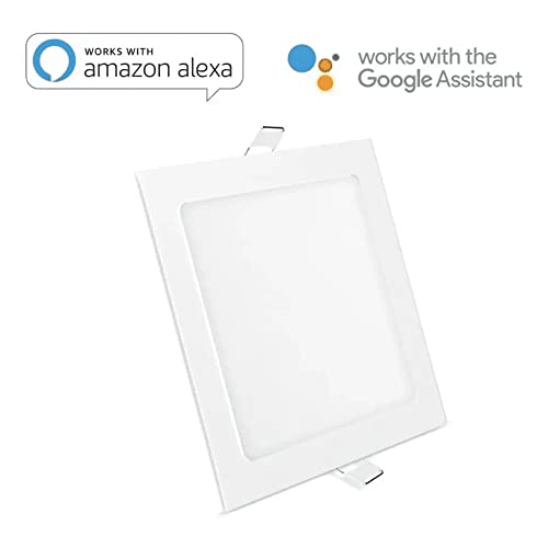 Luminária Inteligente 18W Smart Wifi Quadrada de Embutir Elgin compatível com Alexa e Google Home
