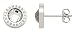 Produktbild Leonardo Jewels Matrix Damen-Ohrstecker klar, Edelstahl mit facettiertem Farbglasstein und Leonardo-Gravur, (BxHxT): 10x10x14mm, 011252