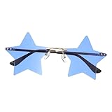 De soleil sans monture pour fête : avec un design d'étoile et , un accessoire de costume parfait et , d'étoile