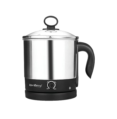Image of KenBerry Stainless Steel 600 Watts Handy Cook Multi Electric Kettle 1.8 L