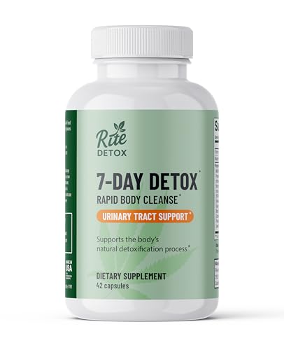 RiteDetox Detox and Cleanse | 7-Day Detox Program | Urinary Tract Support | with Mobile App Support