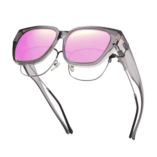 Image of HAOLOTA Polarized Fit Over Glasses Sunglasses for Women UV Protection