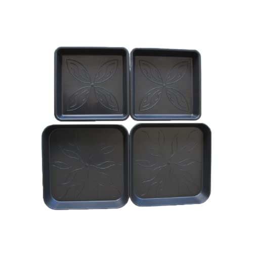 Miniatura 2 de Growmania Pack De 5 Platos Cuadrado Para Macetas 29x29 - Plato Plástico Para Maceteros
