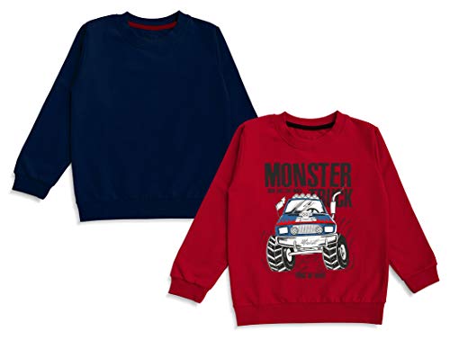 Image of minicult Cotton Full Sleeve T Shirts for Boys and Girls (Pack of 2)