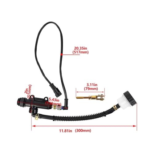 Cilindro de freno trasero de motocicleta BJ300 repuesto hidraulico BN302 ABS 5