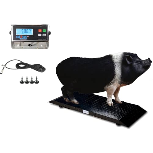 Báscula portátil industrial SellEton SL-920-2k para ganado miniatura 4