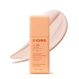 BYOMA SPF 30 Face Fluid (50ml) Ultra-Lightweight Facial Sunscreen with UVA/UVB Protection - Luminous Glow, No White Cast - SPF Moisturiser Strengthens Skin Barrier