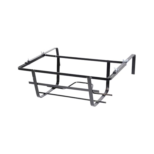 Decor Space Balconiera Rinforzata regolabile 'Tulipano' portavaso rettangolare in ferro battuto fioriera 'Made in Italy' 40 cm