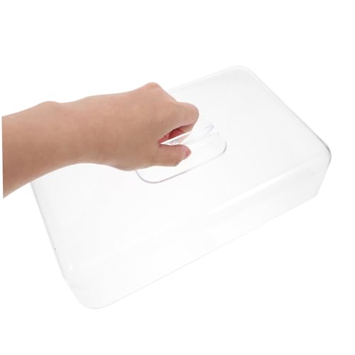 LALADEFIEE Rectangular Cake Cover Acrylic Cake Carrier Lid Food Protector Cover Tent Bread Serving Platter Cheese Dish Holder for Snacks and Appetizers - Cosy Home Interiors LALADEFIEE Rectangular Cake Cover Acrylic Cake Carrier Lid Food Protector Cover Tent Bread Serving Platter Cheese Dish Holder for Snacks and Appetizers - Image 3
