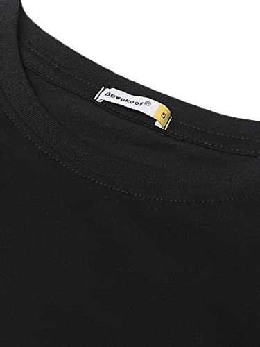 Image of Bewakoof Women's Graphic Printed 100% Cotton T-Shirt - Boyfriend Fit, Round Neck, Half Sleeve