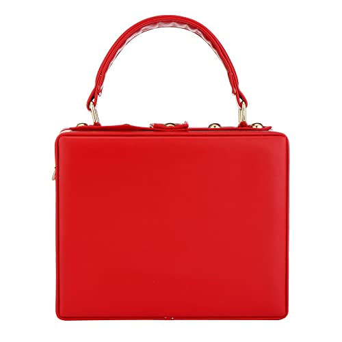 Bolso Rojo tipo Clutch con Asa para Mujer miniatura 3