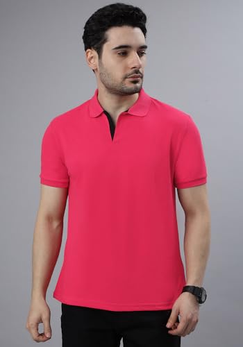Image of Wear Your Opinion Solid Cotton Rich Polo T Shirt | Collar Tshirts | Half Sleeves | Plain-Regular Fit (Available in Plus Size)
