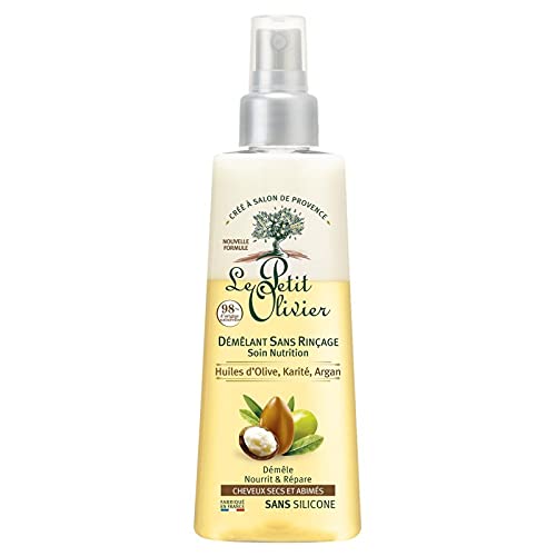 LE PETIT OLIVIER - Démélant Soin Sans Rinçage Nutrition Huiles D'Olive Karité Argan Cheveux Secs 150Ml