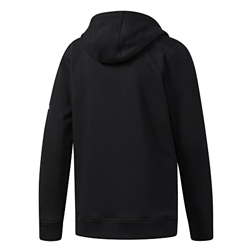 adidas Youth Fleece Hoodie Black | White Youth XS2