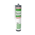 EVO-STIK Frame Silicone Sealant, Ideal for Door and Window Frames, Highly Waterproof, Permanently Flexible, Lasts up to 25 Years, Colour: White, Size: 290ml